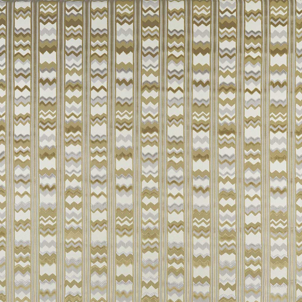Nina Campbell Fabric - Marchmain Sebastian Silver/Beige/Ivor NCF4373-02