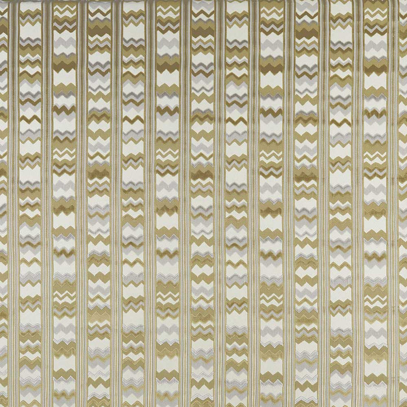 Nina Campbell Fabric - Marchmain Sebastian Silver/Beige/Ivor NCF4373-02