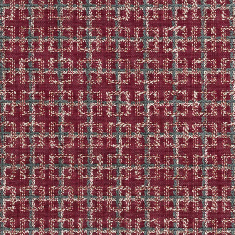 Nina Campbell Fabric - Charlton Rodmell Red/Teal NCF4384-02