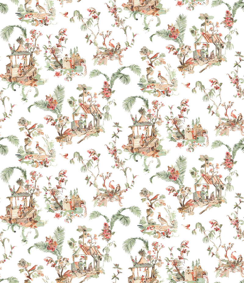 Nina Campbell Fabric - Jardiniere Toile Chinoise NCF4460-03