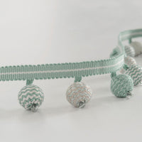 Trimming Trianon Bauble Aqua/Ivory NCT512-03