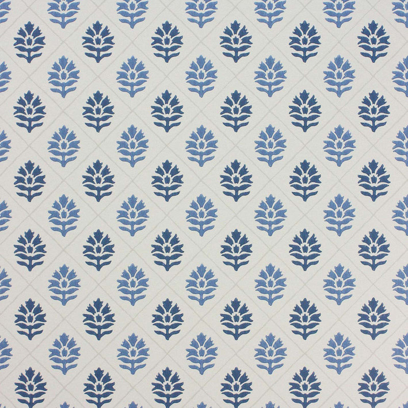 Nina Campbell Wallpaper - Les Rêves Camille Indigo/Blue NCW4303-01