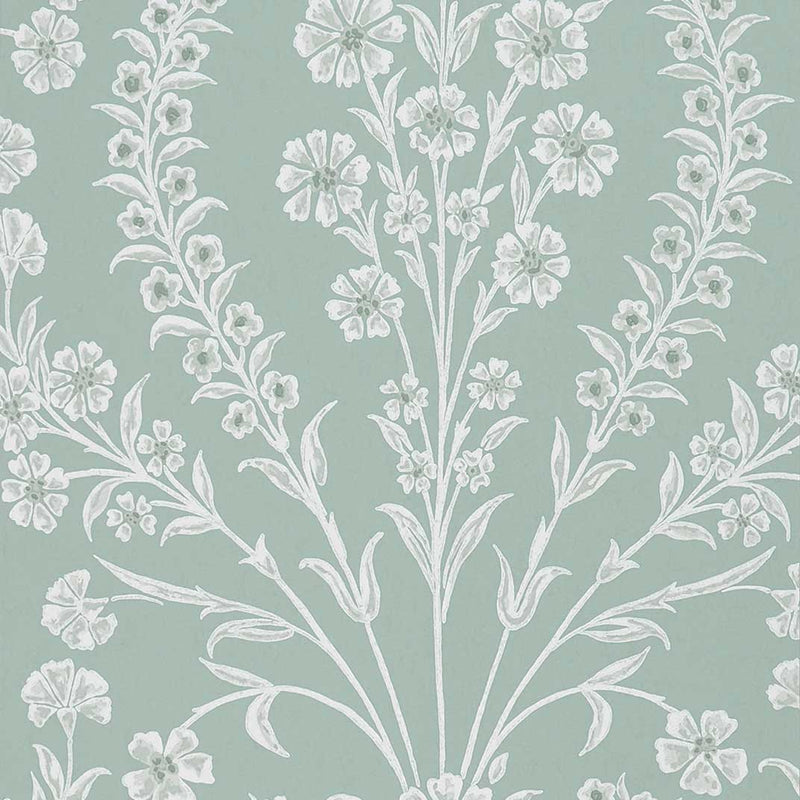 Nina Campbell Wallpaper - Ashdown Chelwood Aqua NCW4392-01