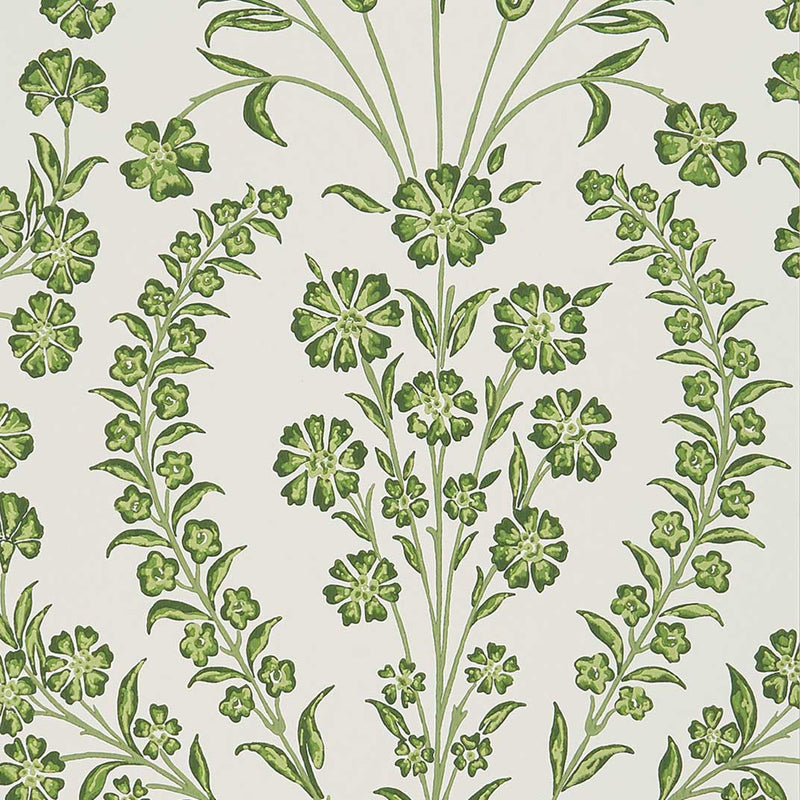 Nina Campbell Wallpaper - Ashdown Chelwood Green/Ivory NCW4392-04