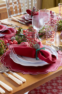 Placemat Coated Linen - Papersmooth Scarlett/White