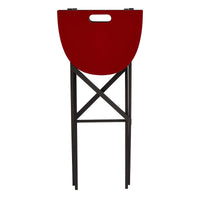Folding Table - Oval Red