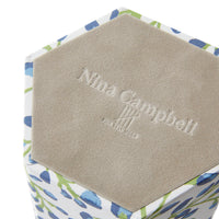 Nina Campbell Pen Pot All Over Buds - Blue