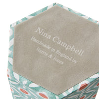 Nina Campbell Pen Pot Batik Dots - Coral/Aqua