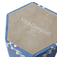 Nina Campbell Pen Pot Trellis - Blue