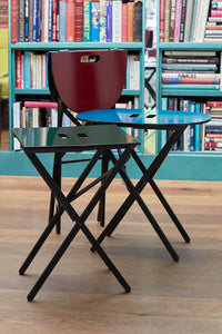 Nina Campbell Oval Folding Table set in room