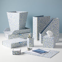Nina Campbell Tissue Box All Over Buds - Blue