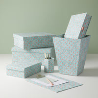 Magazine File Batik Dots Coral/Aqua