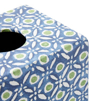 Nina Campbell Tissue Box Batik Dots - Blue/Green