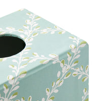 Nina Campbell Tissue Box Bud Trellis - Aqua