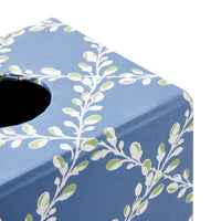 Nina Campbell Tissue Box Bud Trellis - Blue