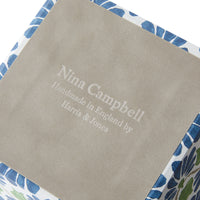 Nina Campbell Waste Bin Ginko Tulips - Blue/Green