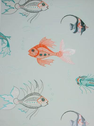 Nina Campbell Wallpaper - Perroquet Aquarium NCW3833-02