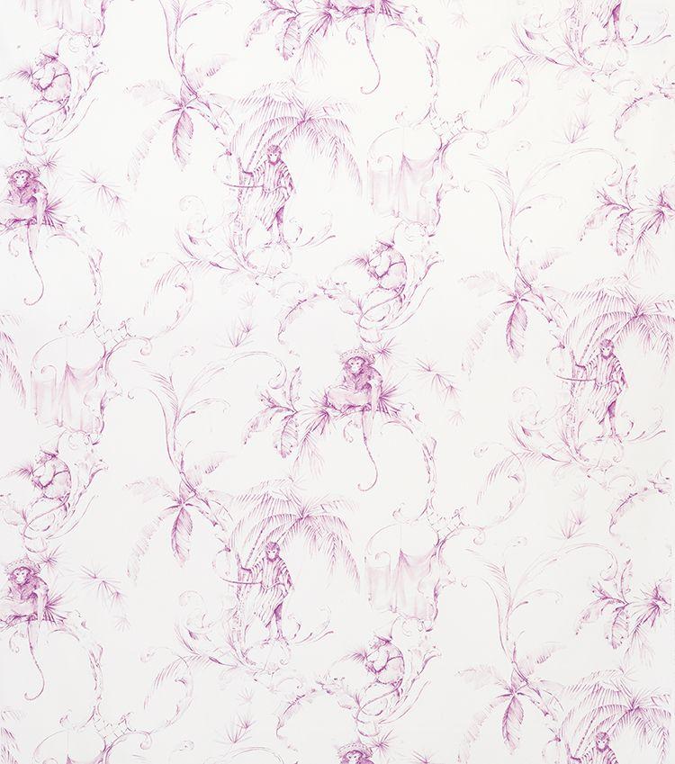Fontibre Barbary Toile Amethyst Fabric - NCF4193-01