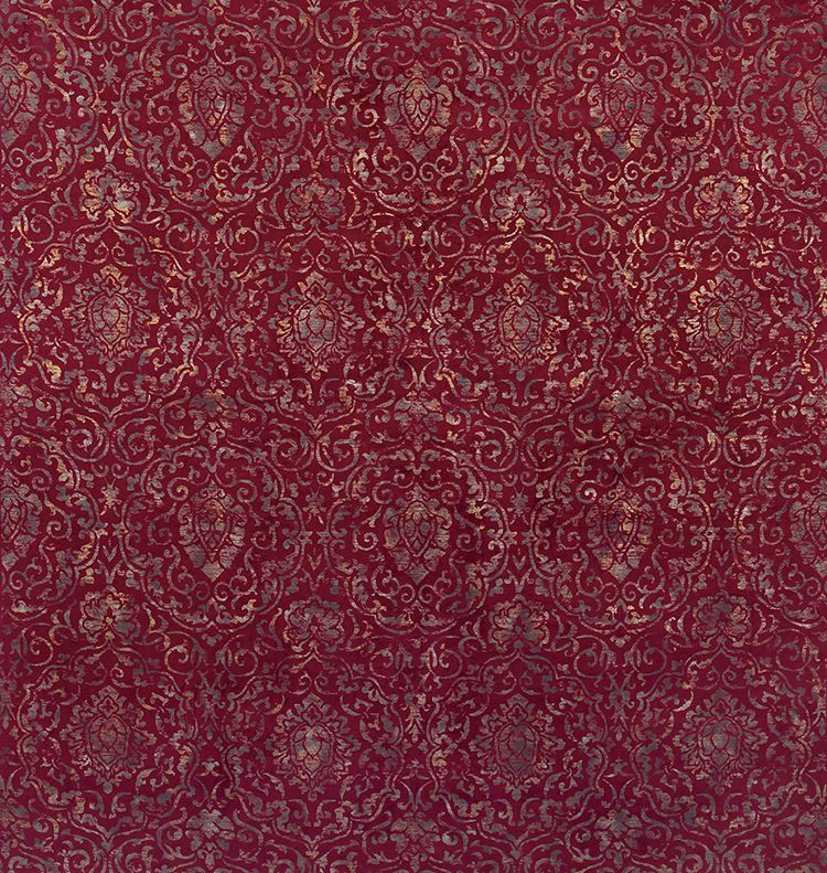 Nina Campbell Fabric - Bargello Velvets Belem Crimson NCF4212-05