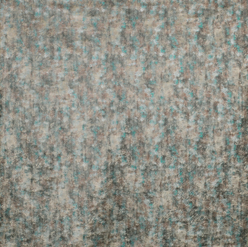 Nina Campbell Fabric - Gioconda Duccio Taupe/Ivory/Turquoise NCF4253-01