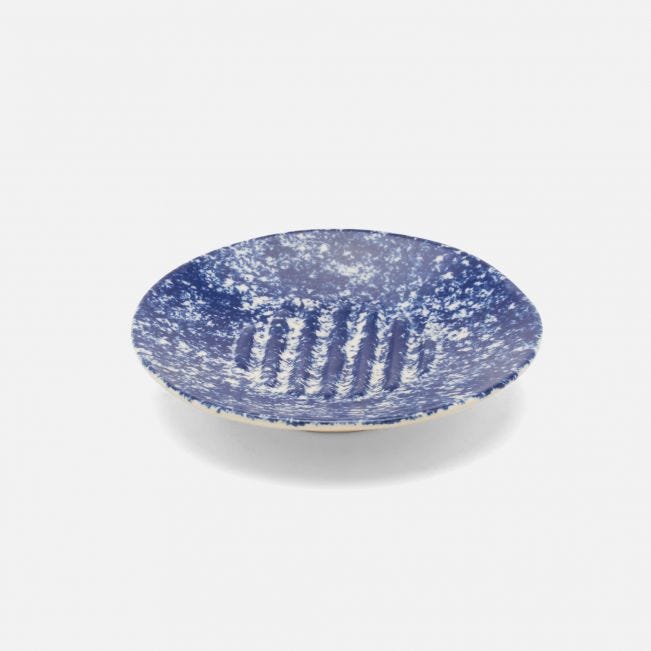 Elaine Soap Dish Speckled Blue