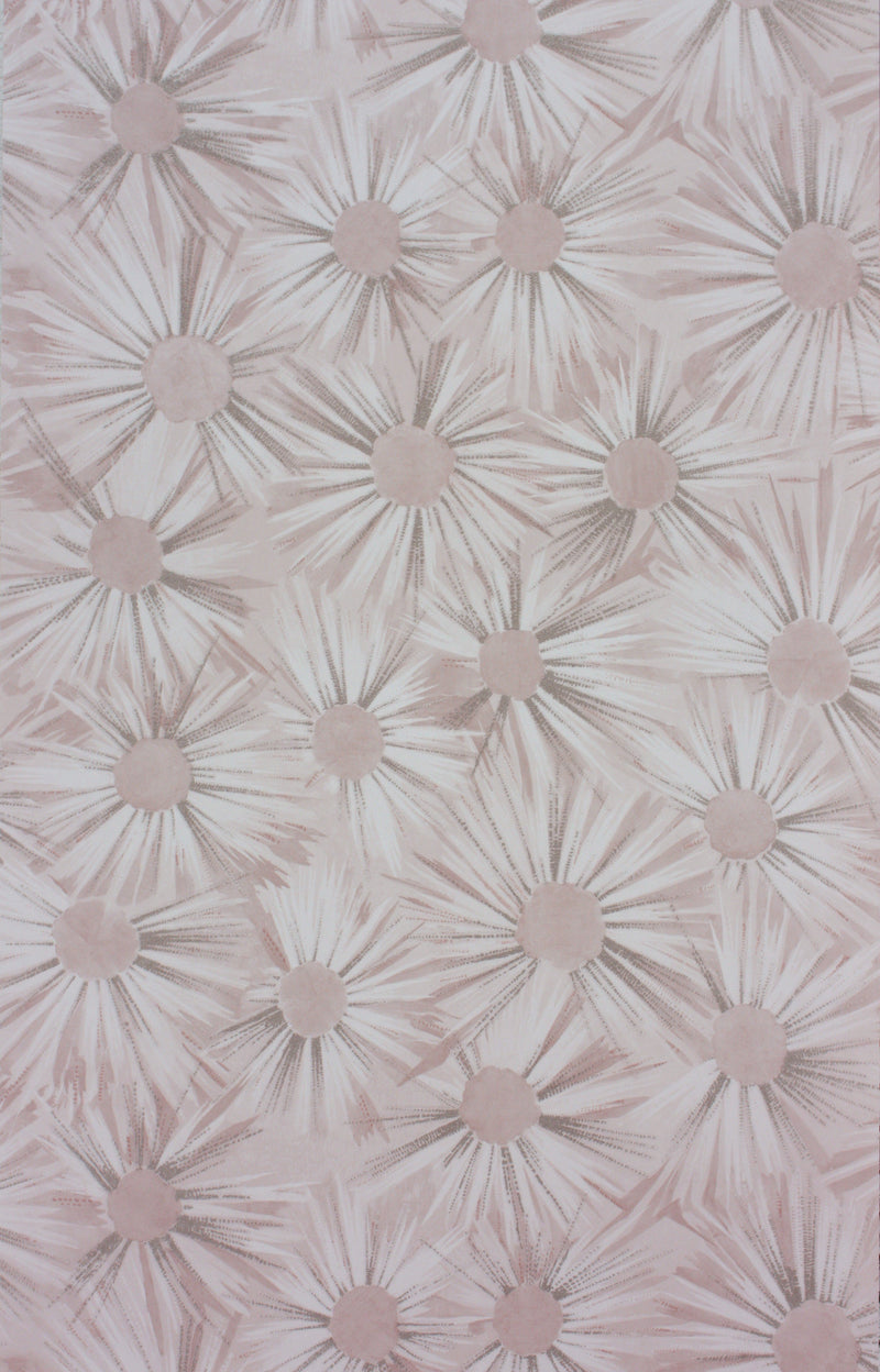 Nina Campbell Wallpaper - Fontibre Estella Shell Pink/Silver NCW4202-06