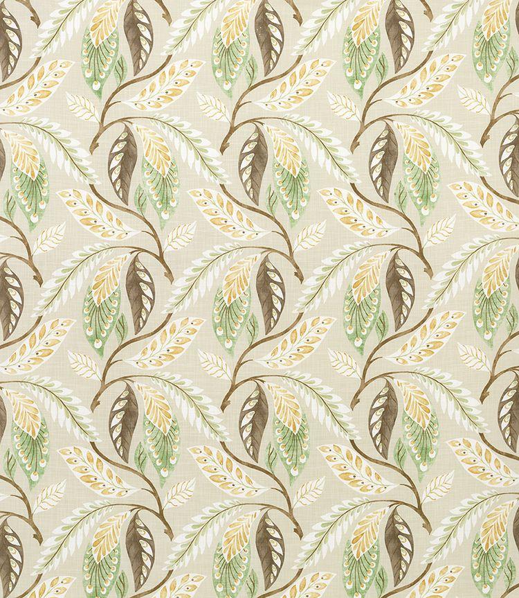 Nina Campbell Fabric - Fontibre Chocolate/Eucalyptus/Ochre NCF4195-04