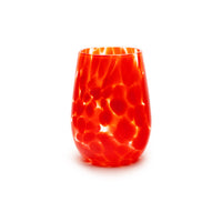 Stemless Wine Glass Fritsy Poppy