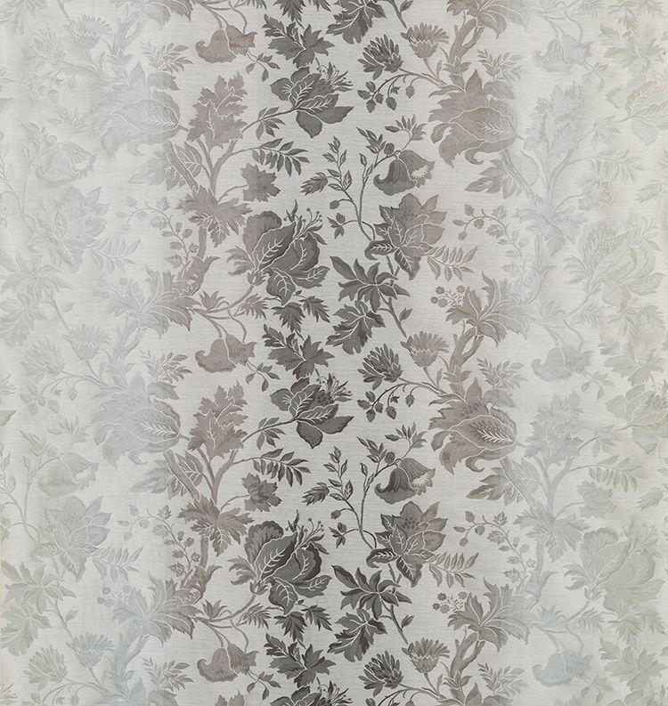Nina Campbell Fabric - Fontibre Georgiana Grey/Silver NCF4192-02