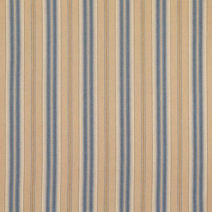 Nina Campbell Fabric - Brodie Innis Stripe Blue/Beige NCF4141-03