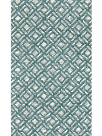 Nina Campbell Fabric - Brodie Kelburn Aqua/Ivory NCF4144-02
