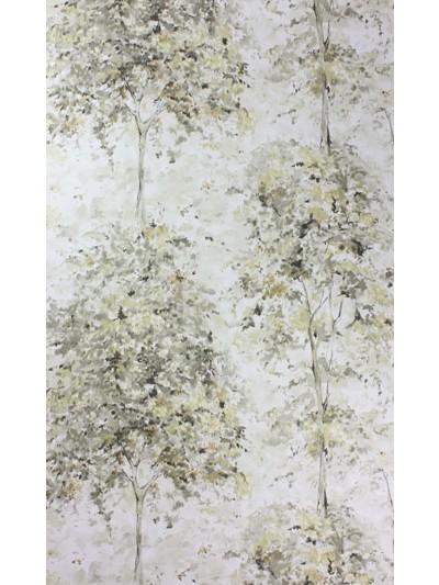 Nina Campbell Wallpaper - Rosslyn Lochwood Charcoal/Gold NCW4152-02