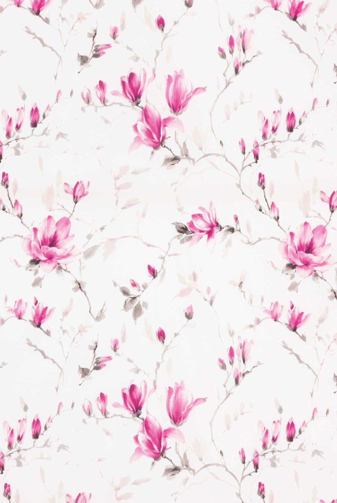 Nina Campbell Fabric - Cathay Magnolia Garden Magenta NCF4172-01