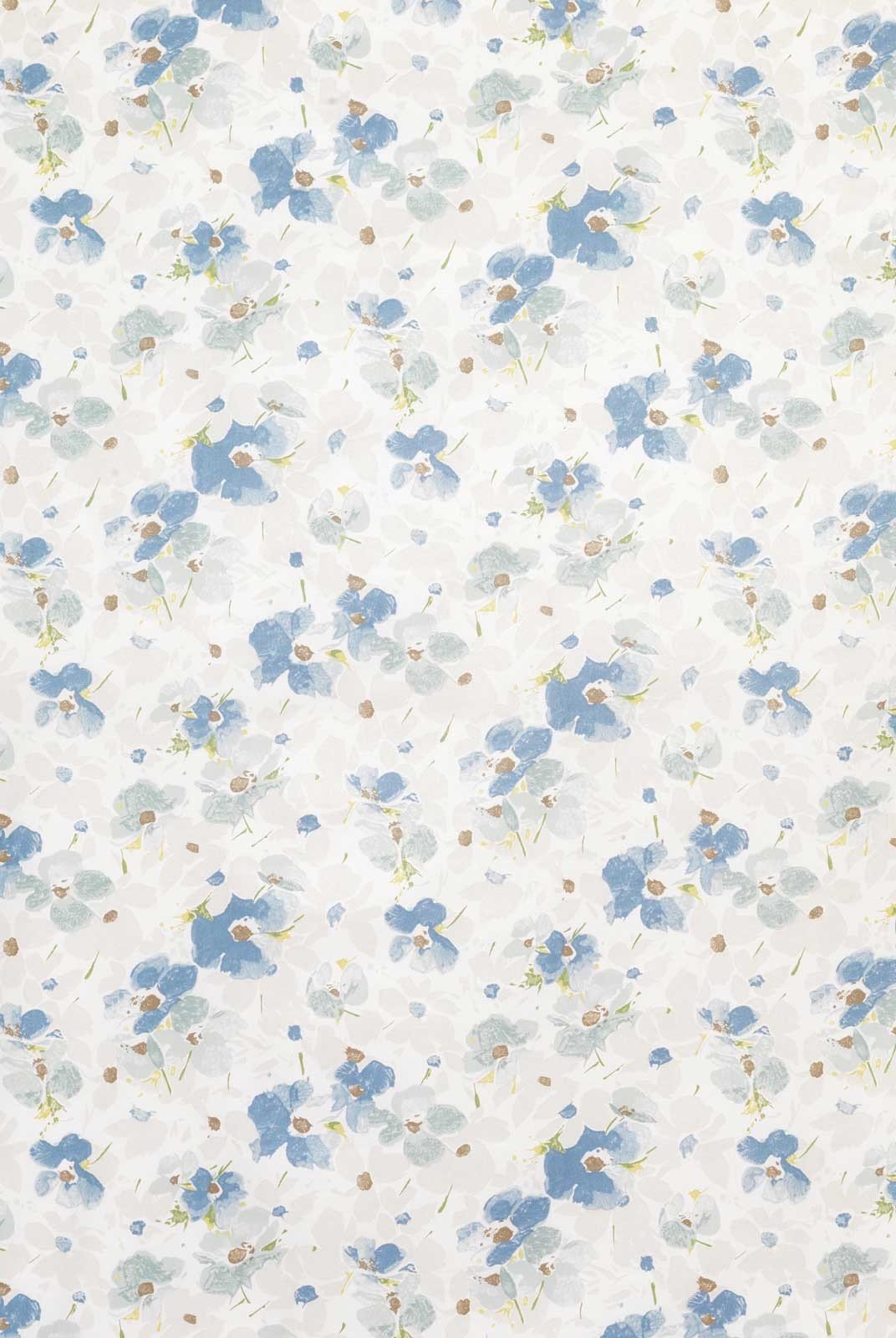 Nina Campbell Fabric - Woodsford Nymans Denim Blue/Aqua NCF4094-01