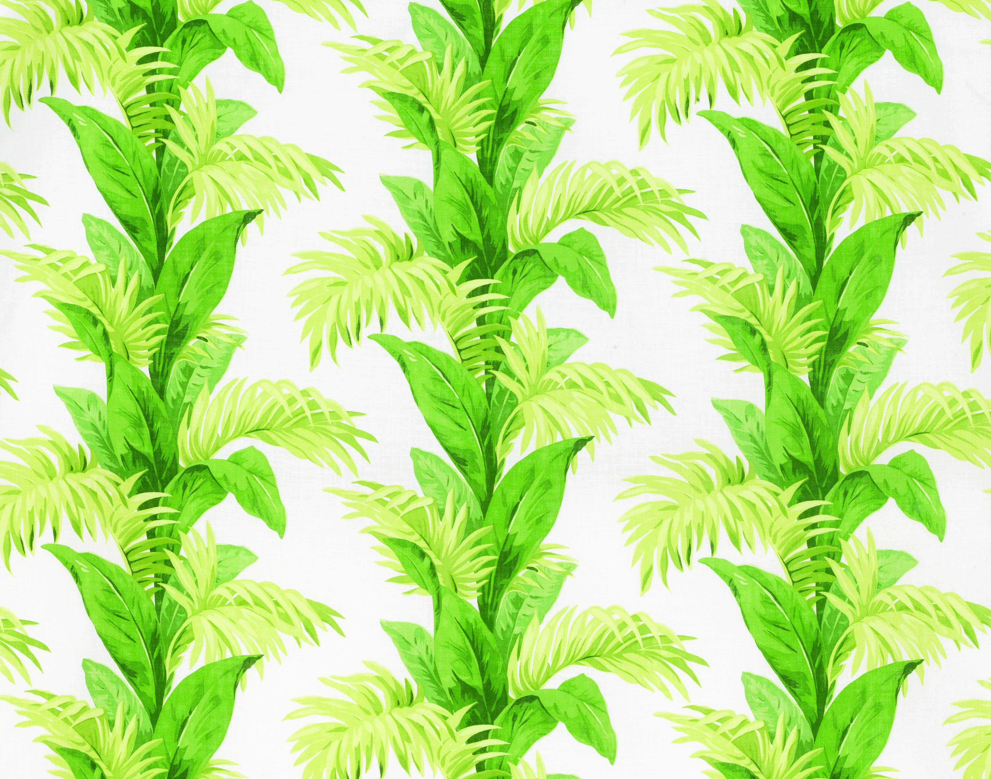 Nina Campbell Fabric - Coromandel Palmetto Green/Ivory NCF4246-01
