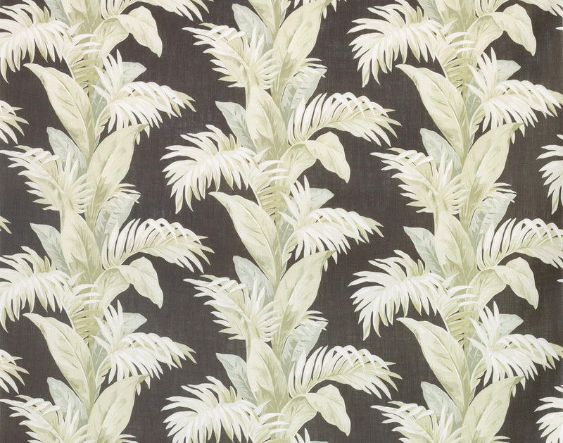 Nina Campbell Fabric - Coromandel Palmetto Charcoal/Stone NCF4246-04