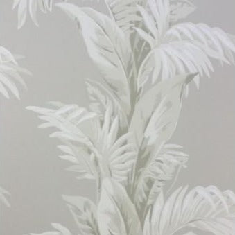 Nina Campbell Wallpaper - Coromandel Palmetto Grey/Ivory NCW4274-03
