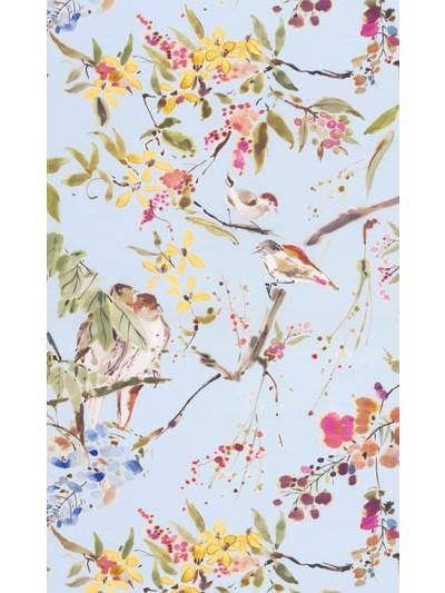 Nina Campbell Fabric - Cathay Penglai Blue/Pink NCF4171-03
