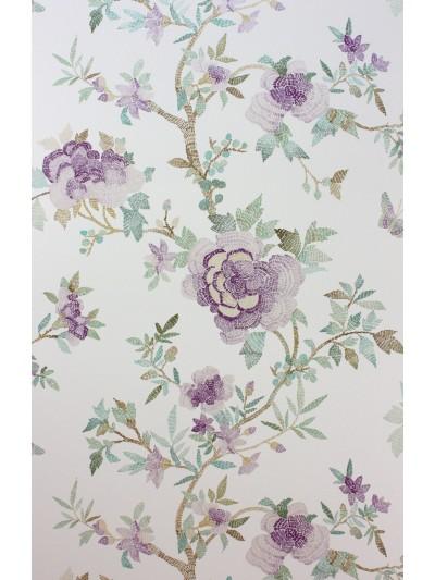 Nina Campbell Wallpaper - Coromandel Perdana Lilac/Aqua NCW4276-03