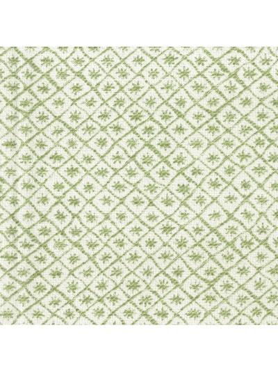 Nina Campbell Fabric - Jacquet Solitaire Green/Ivory NCF4220-03