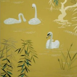 Nina Campbell Wallpaper - Sylvana Swan Lake NCW4020-05