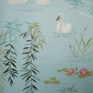 Nina Campbell Wallpaper - Sylvana Swan Lake NCW4020-06