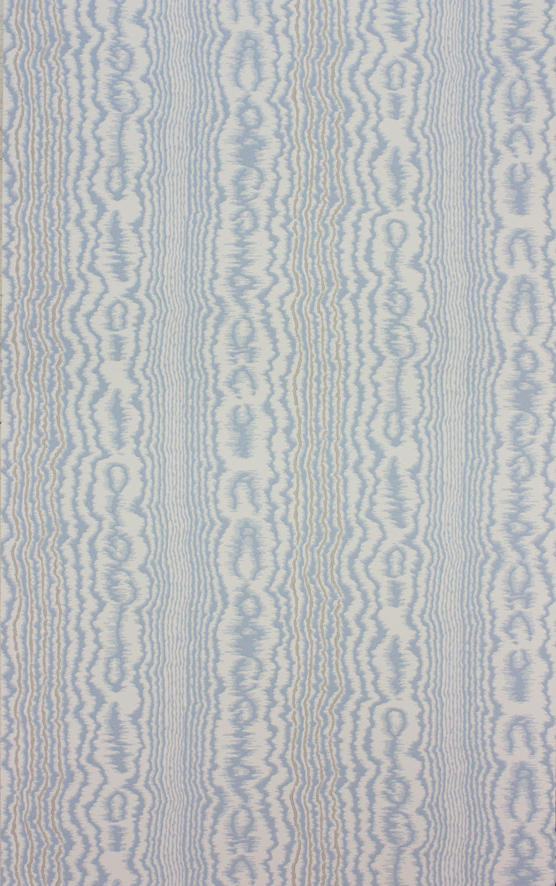 Nina Campbell Wallpaper - Fontibre Tagus Blue/Ivory NCW4206-04