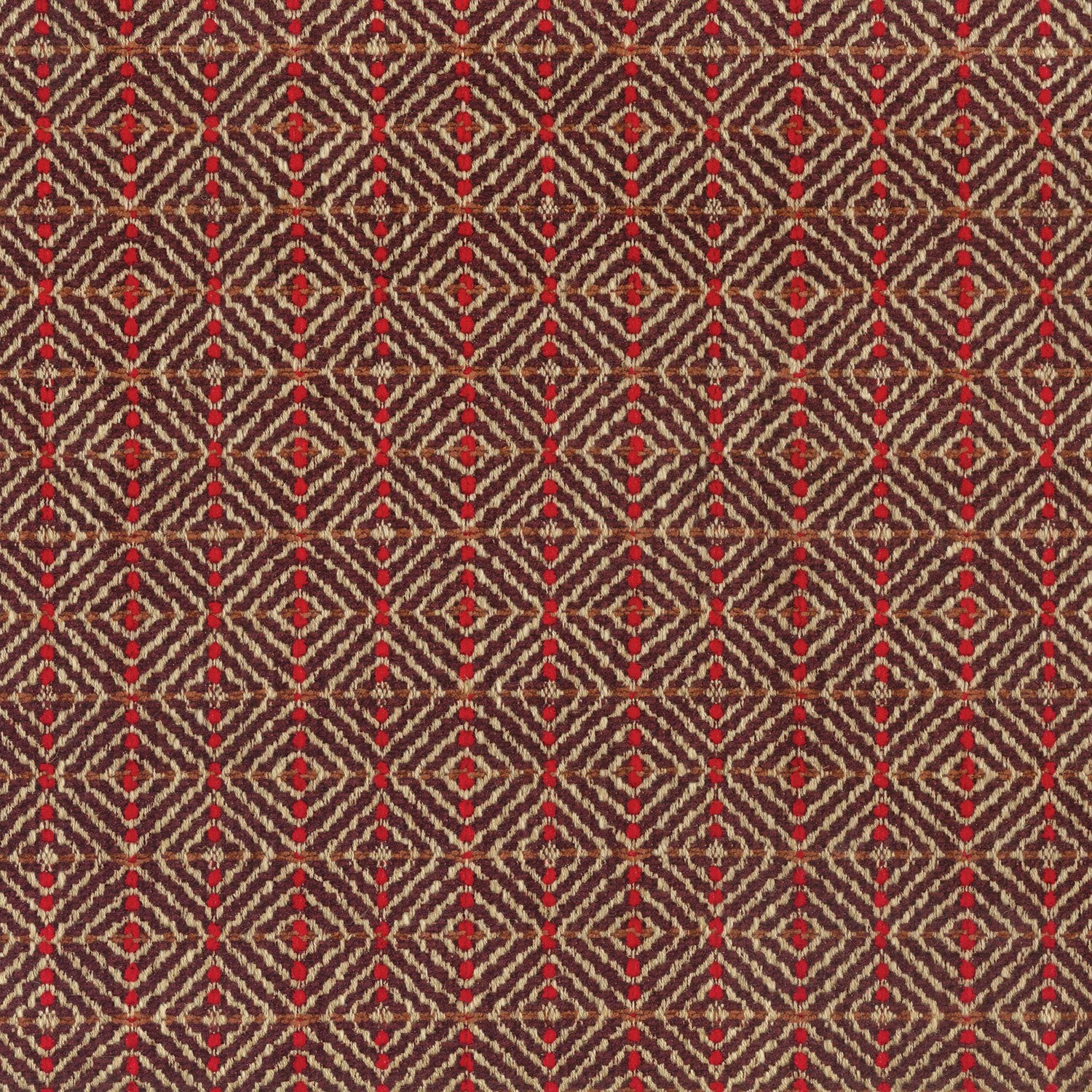 Nina Campbell Fabric - Umbria Todi Crimson/Red NCF4262-07